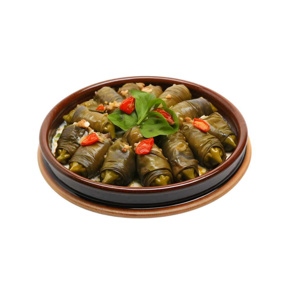AI generated Dolma food dish on transparent background PNG image