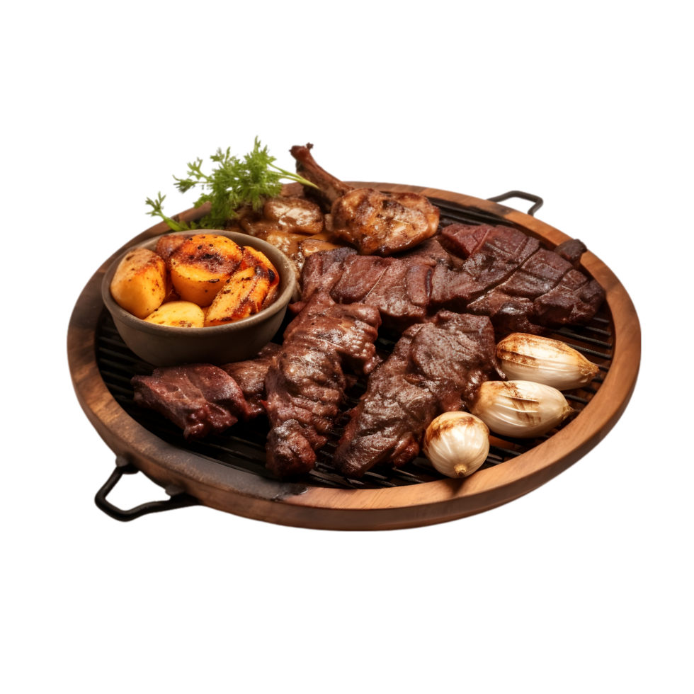 AI generated Asado food dish on transparent background PNG image