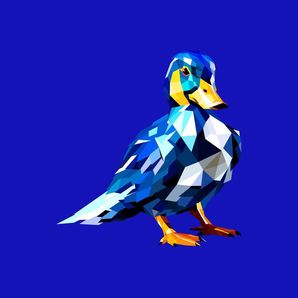 azul Pato vector