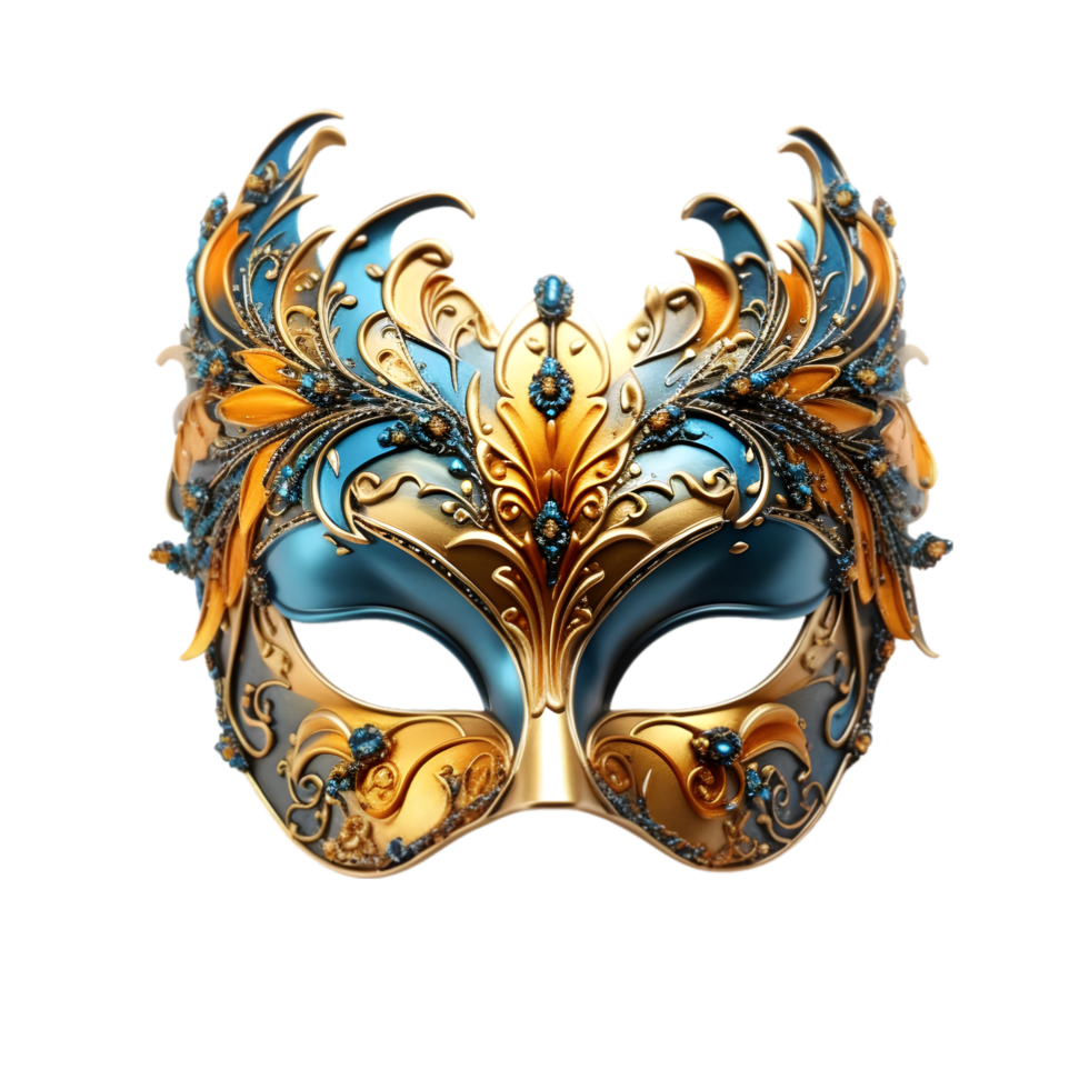 AI generated Carnival Mask on transparent background PNG image