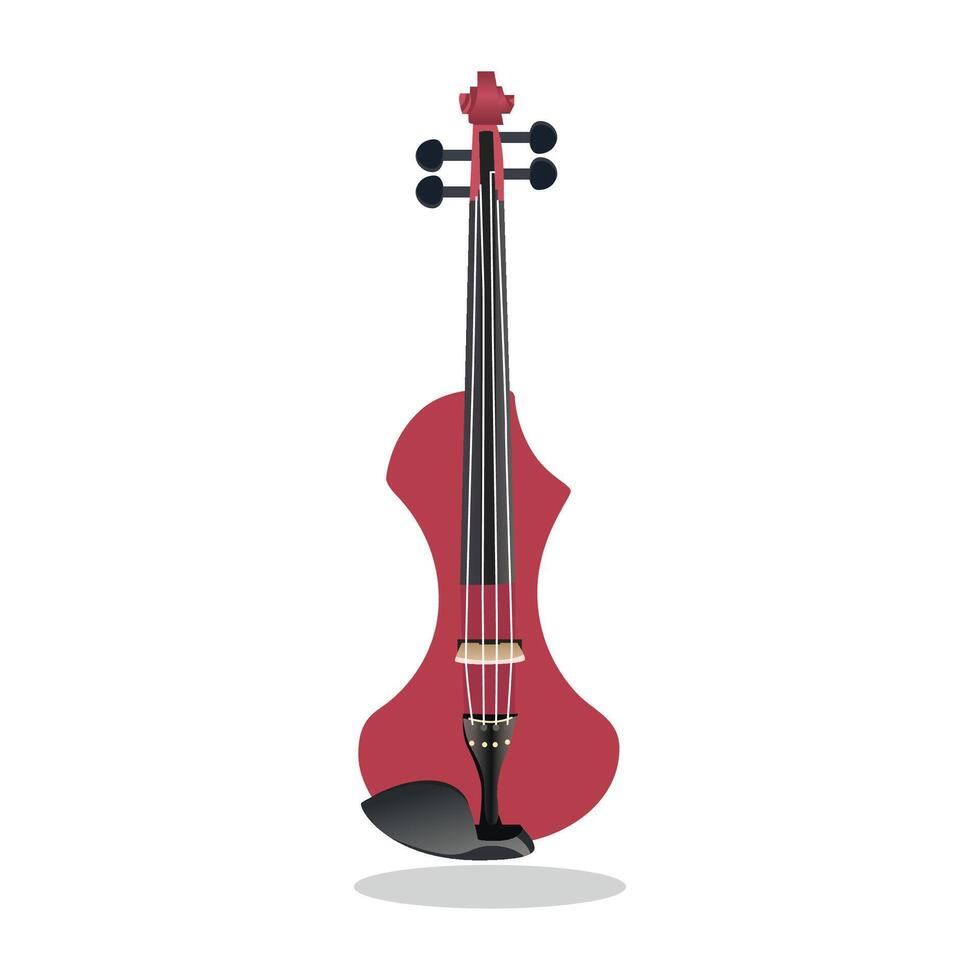 Vector Illustration of Musical Instrument Violin