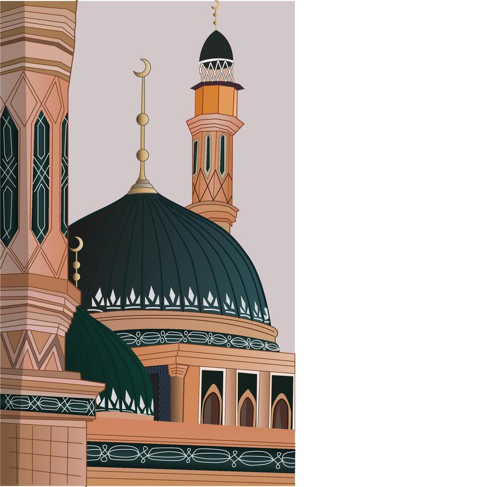 Vector Illustration of Beautiful Mosque