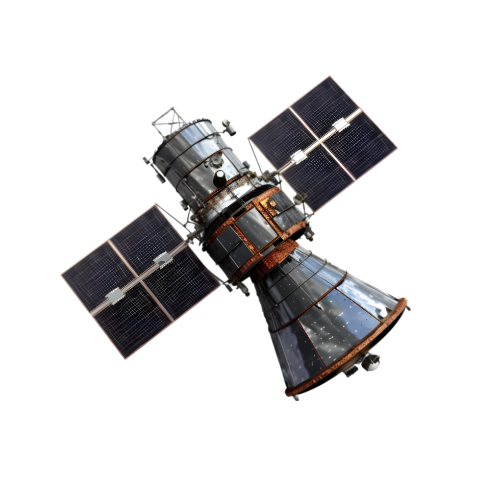 AI generated Satellite on transparent background PNG image