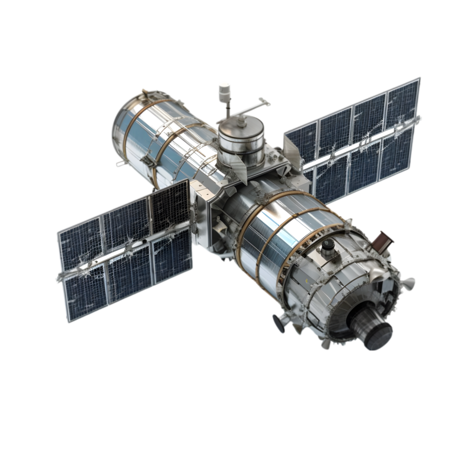 AI generated Satellite on transparent background PNG image