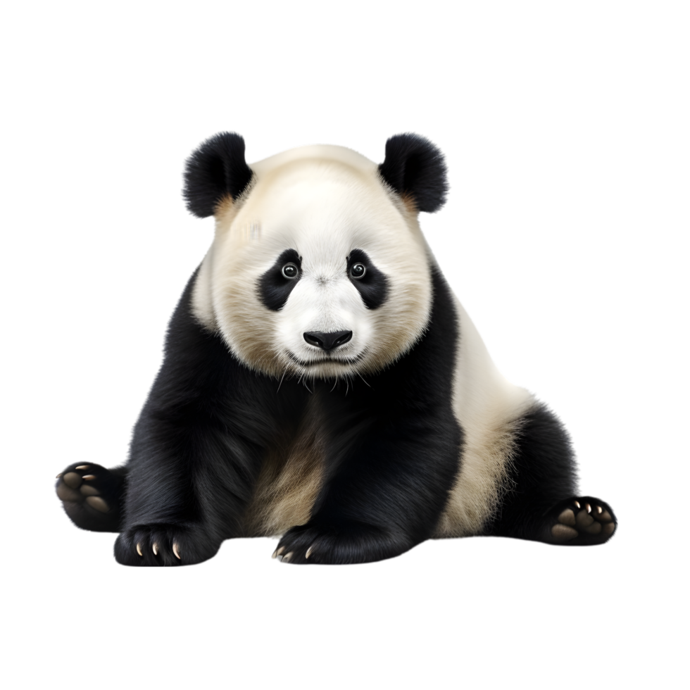ai generato gigante panda orso su trasparente sfondo png Immagine