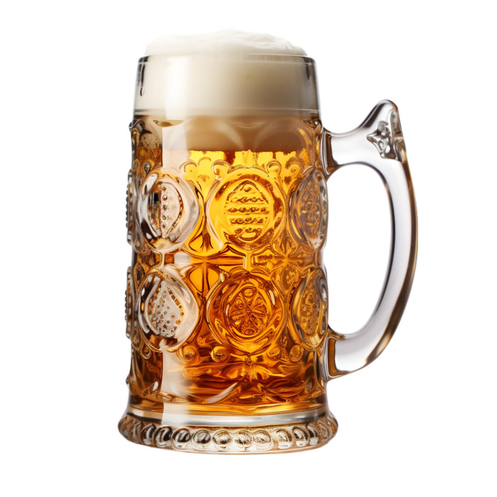 AI generated Oktoberfest Beer Stein on transparent background PNG image