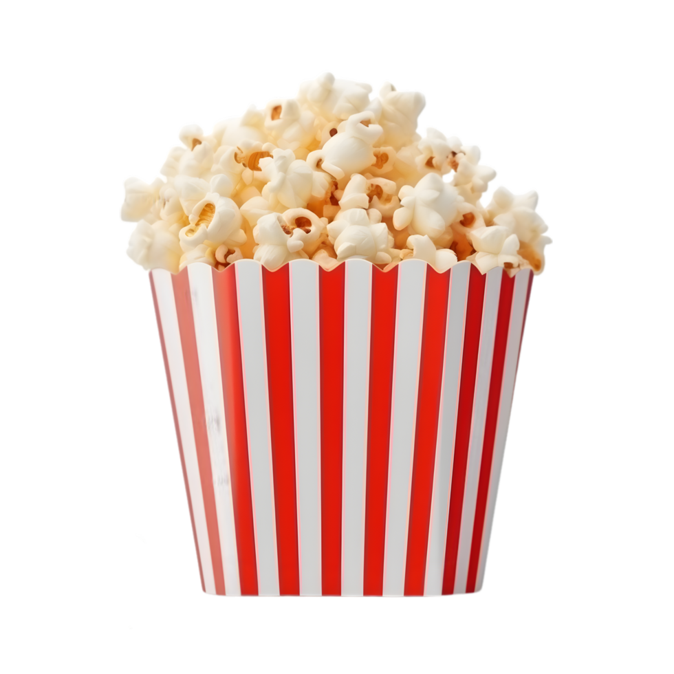 AI generated Popcorn Box on transparent background PNG image