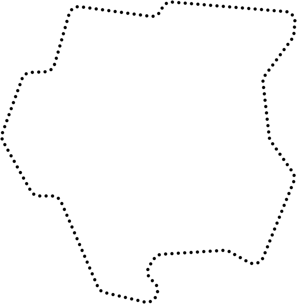 dot line drawing of suriname map. png