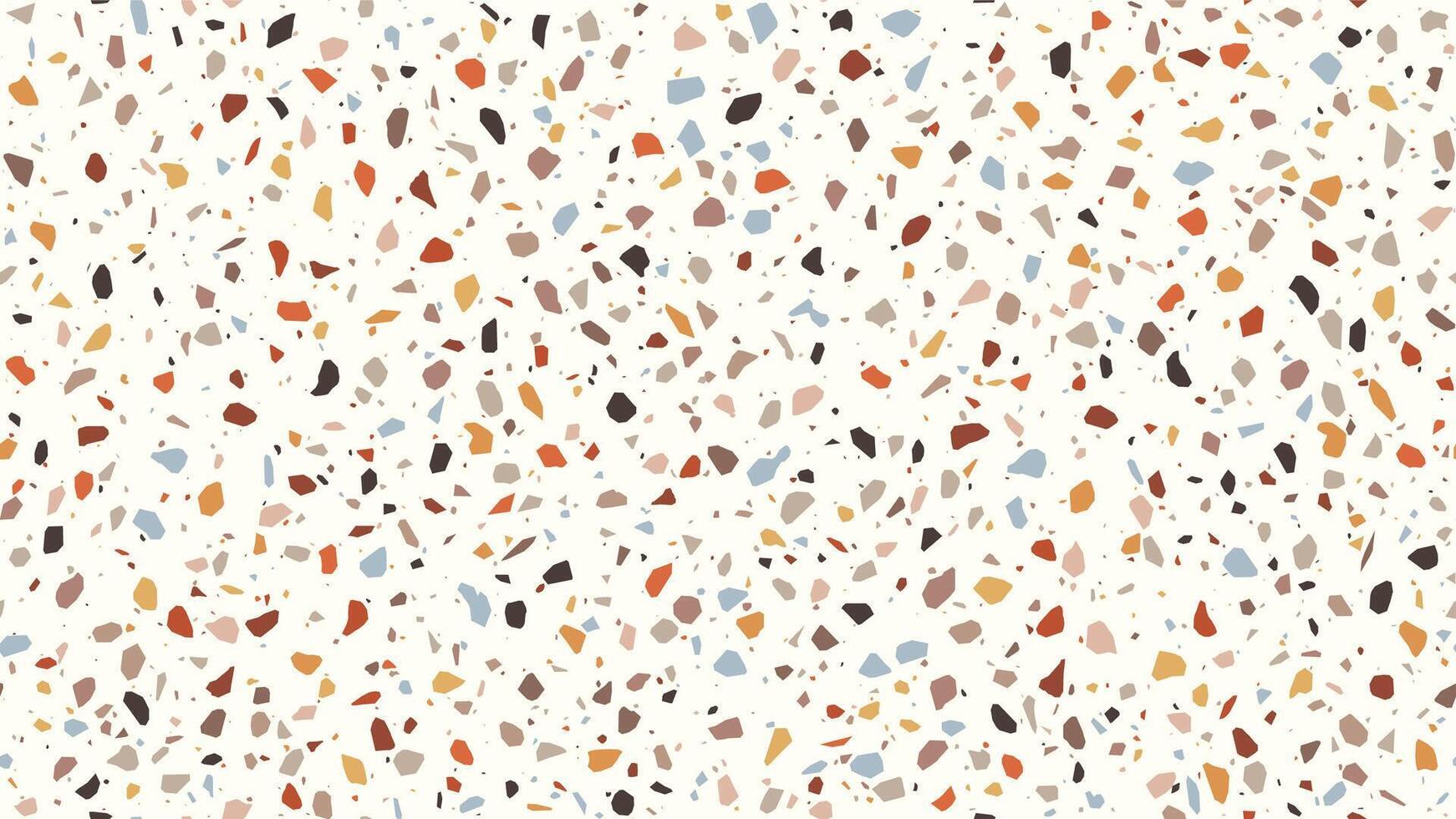 Terrazzo tile mosaic pattern, terazzo marble floor vector