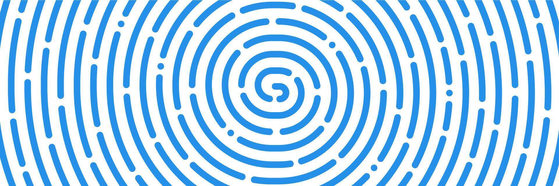 Finger print code banner or fingerprint pattern vector