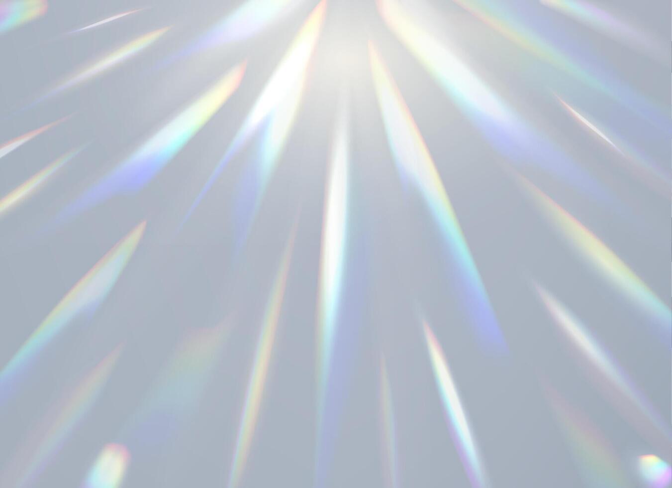 Prism light flare shine effect, overlay background vector