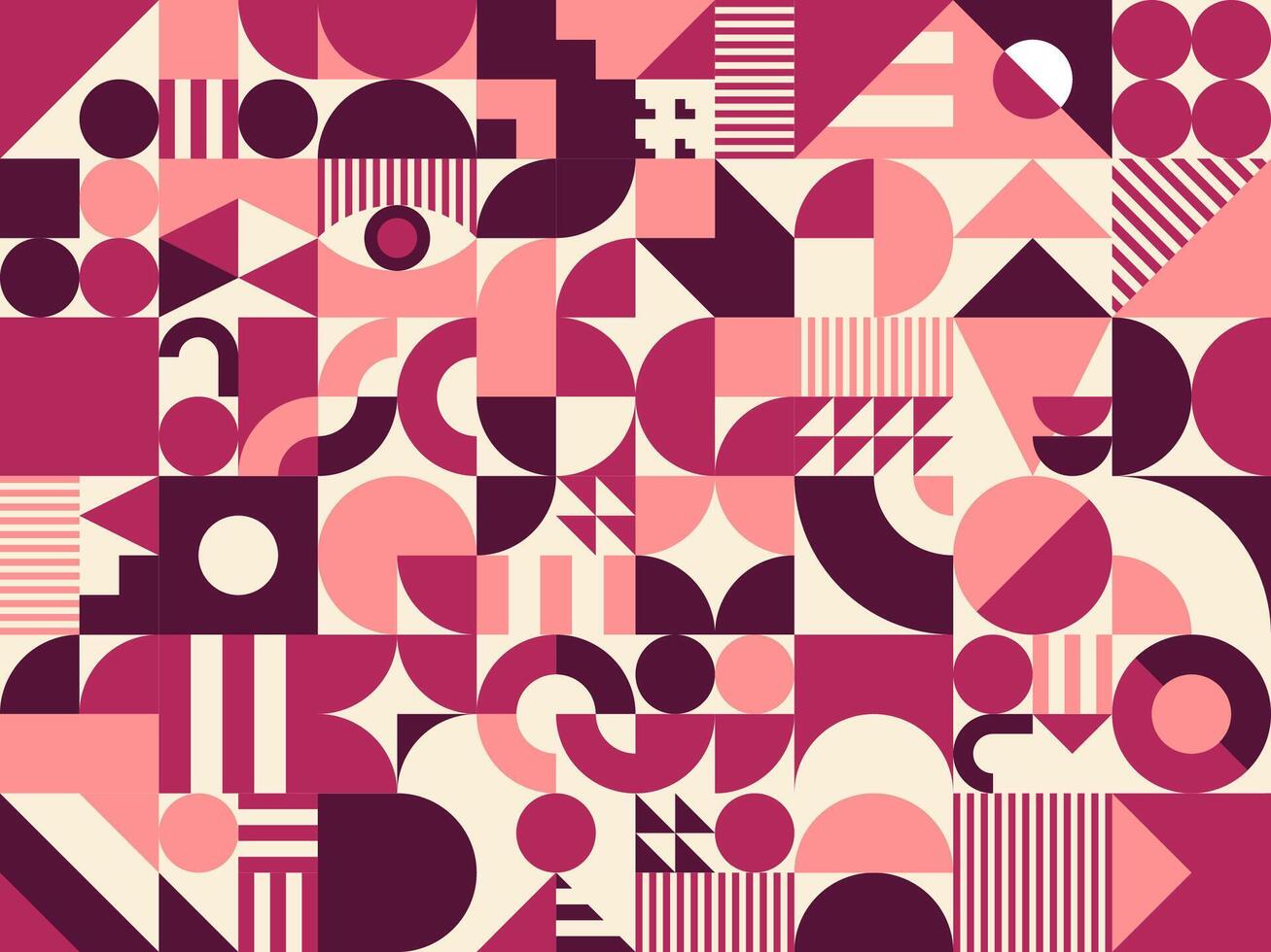 Purple modern geometric pattern background vector