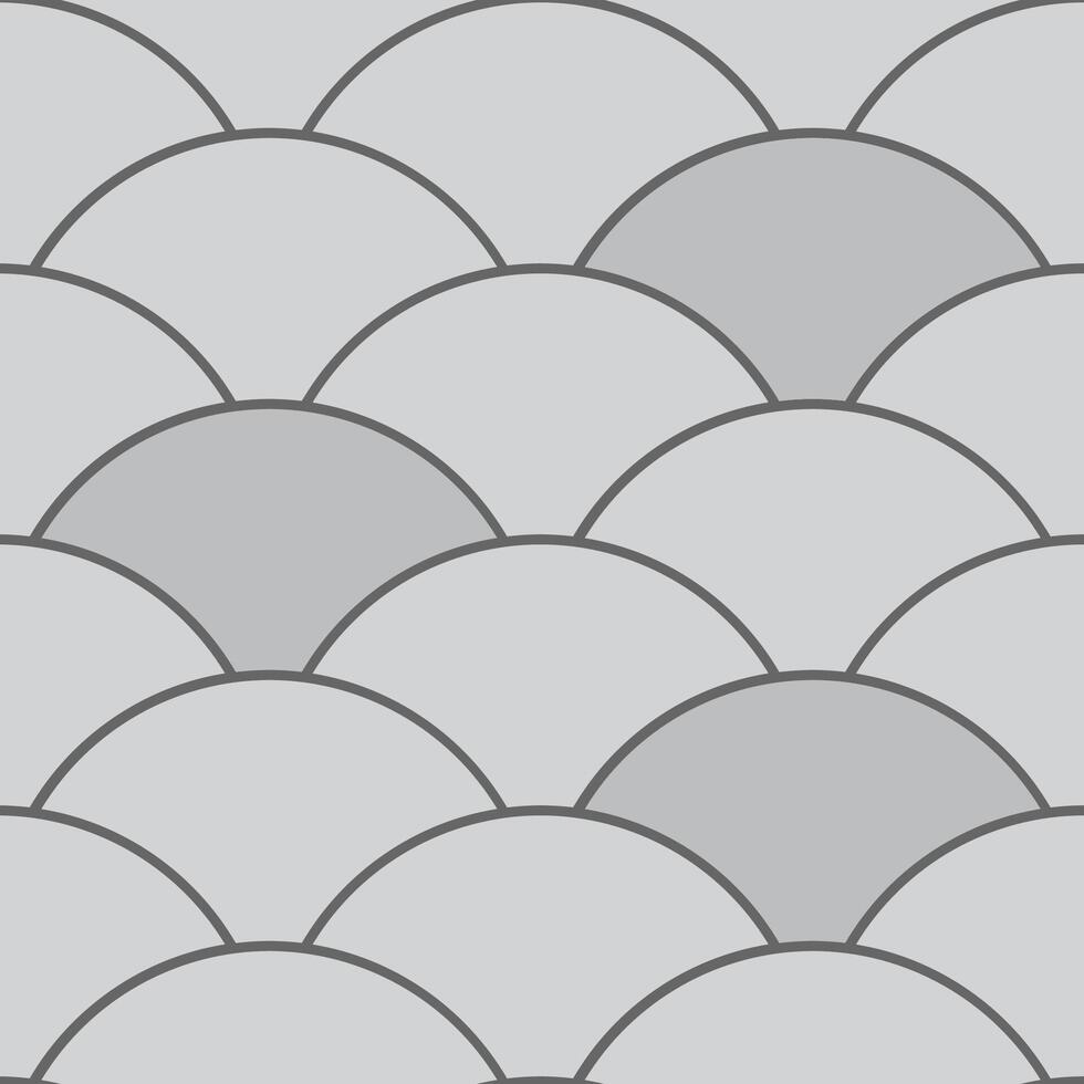 Grey paving pattern with ginko leaf shape tile vector