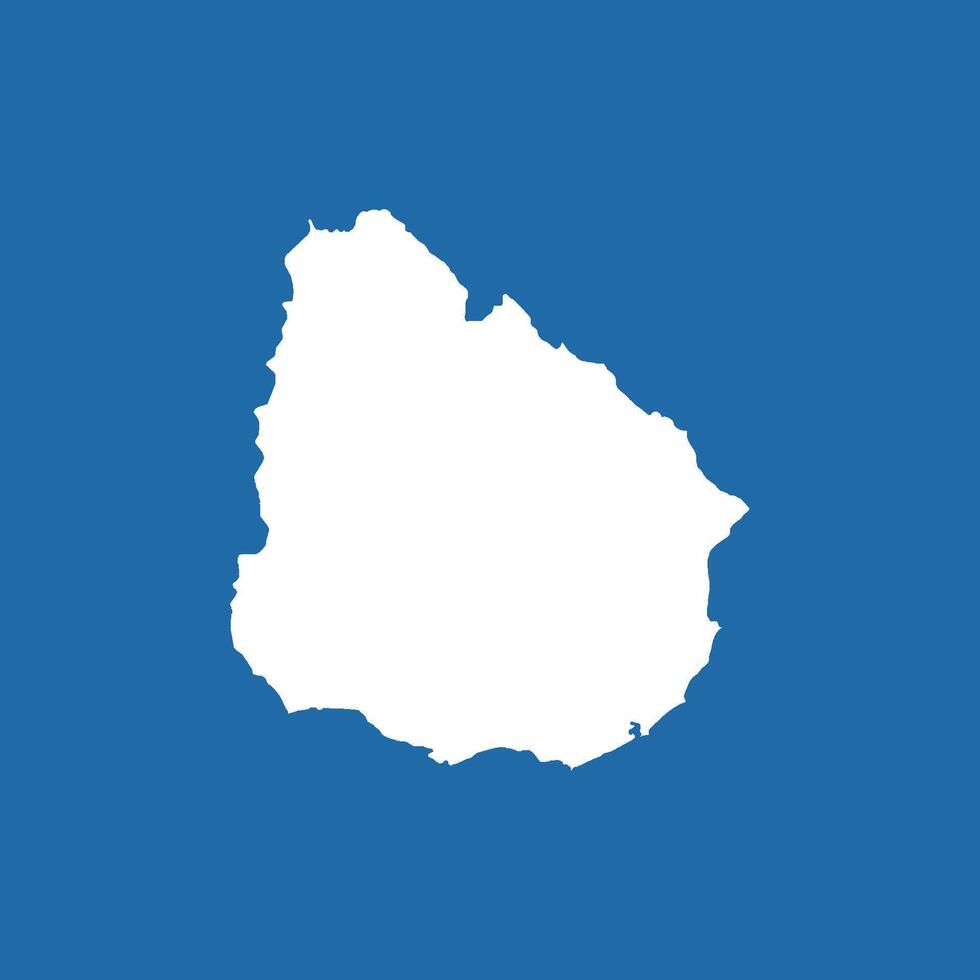 Uruguay map icon vector