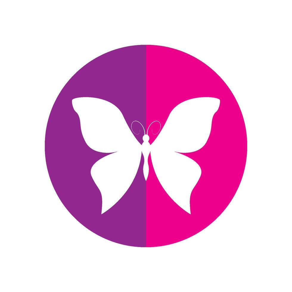 diseño de icono de mariposa vector