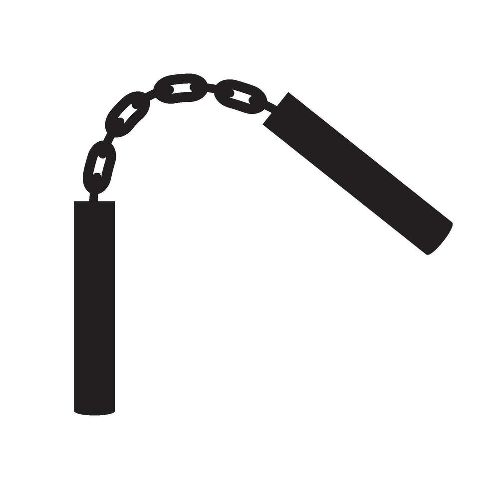 nunchaku icono vector