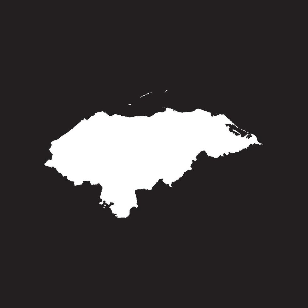 Honduras map icon vector