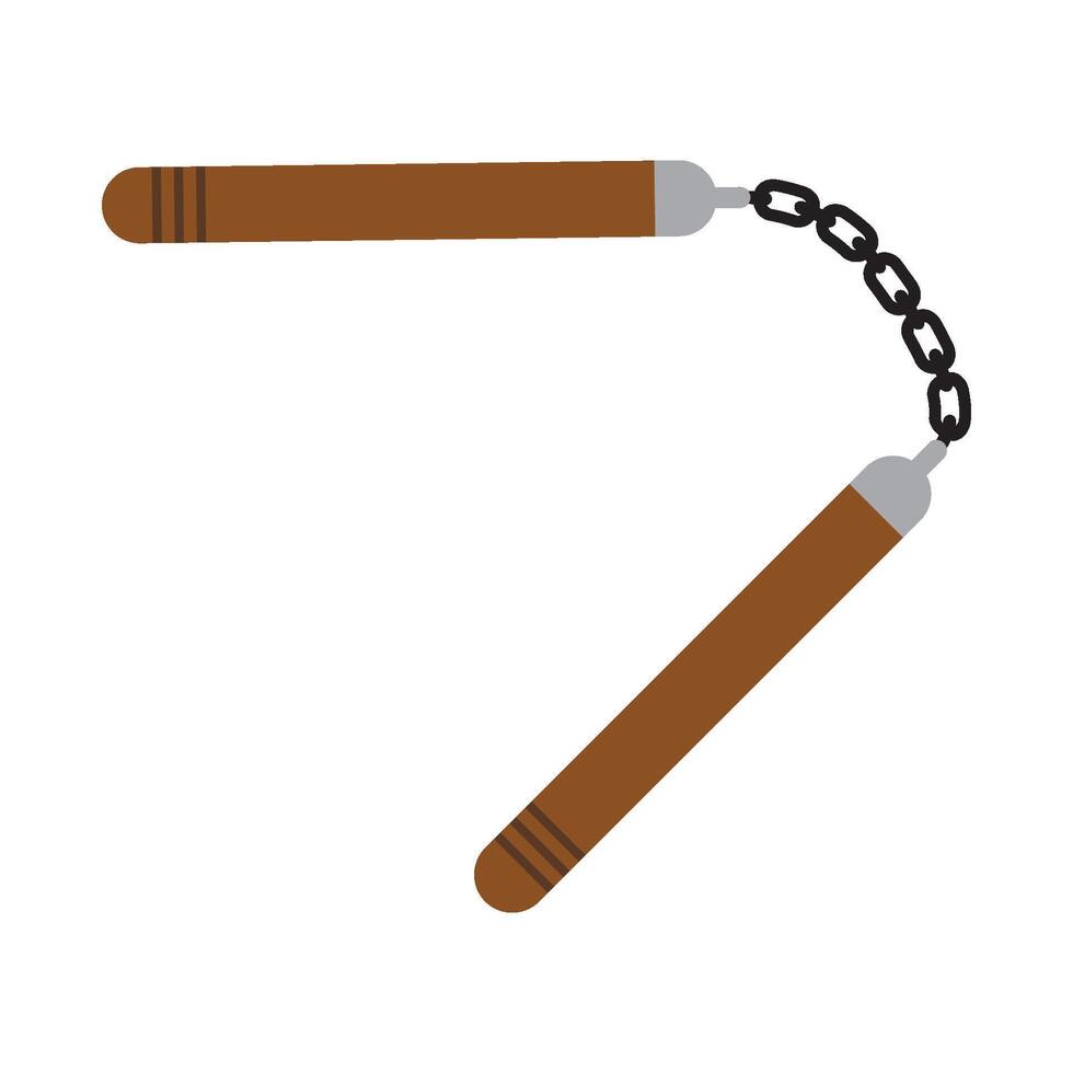 Nunchaku icon vector