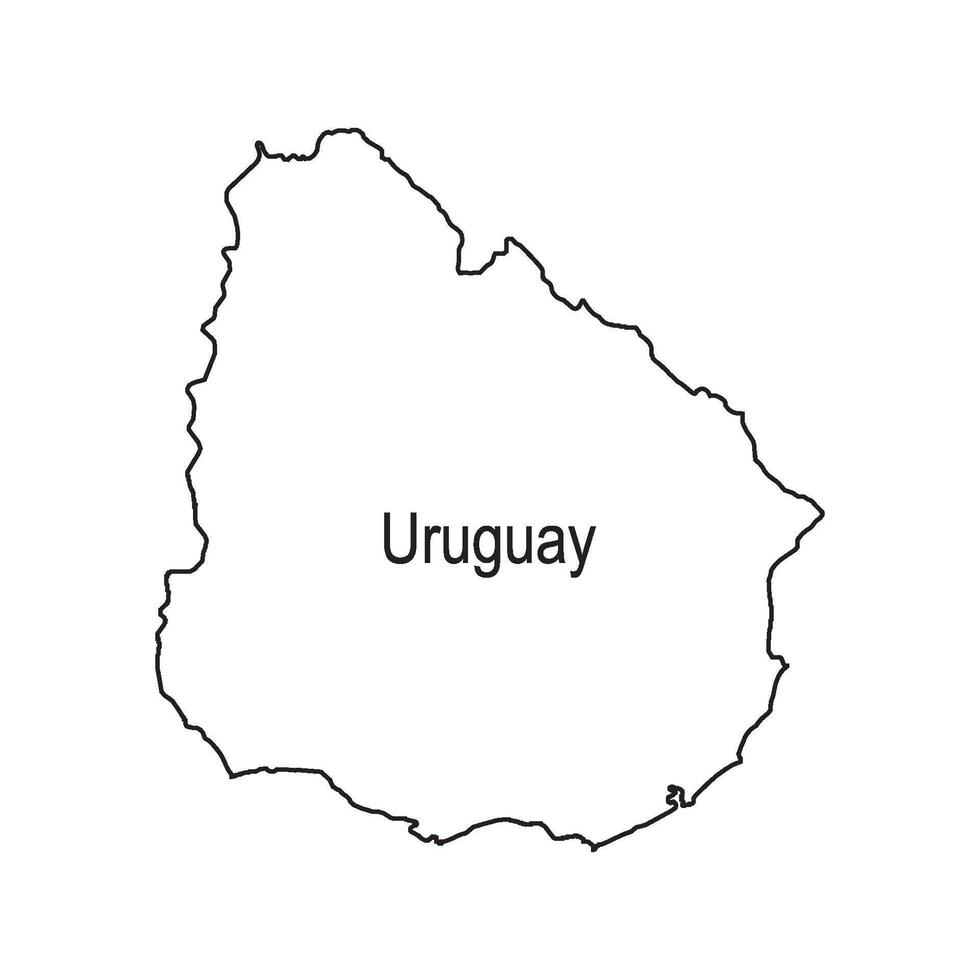 Uruguay mapa icono vector