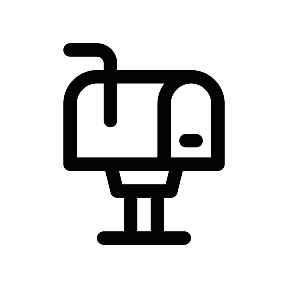 mailbox icon. vector line icon for your website, mobile, presentation, and logo design.