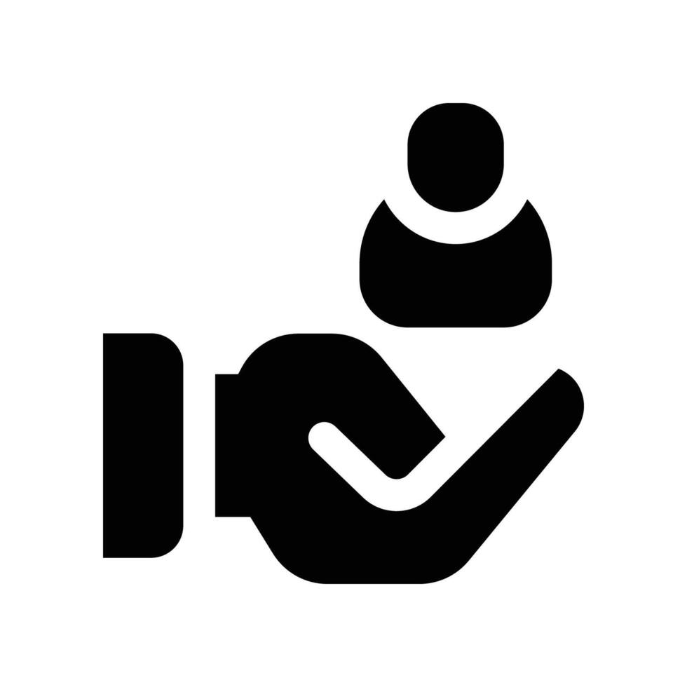 best employee icon. vector glyph icon for your website, mobile, presentation, and logo design.