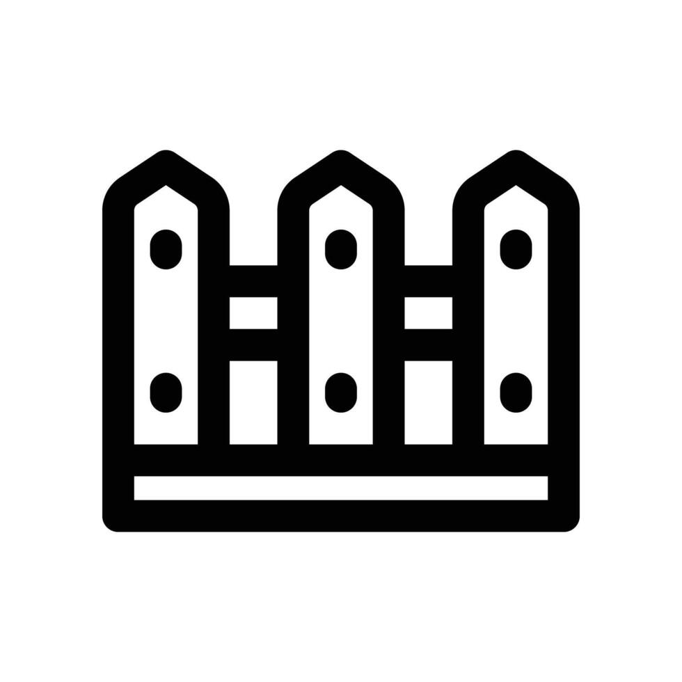 fence icon. vector line icon for your website, mobile, presentation, and logo design.