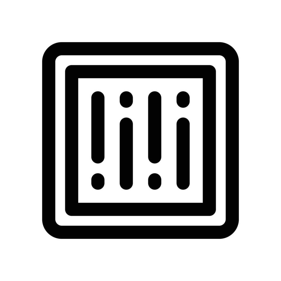 barcode icon. vector line icon for your website, mobile, presentation, and logo design.