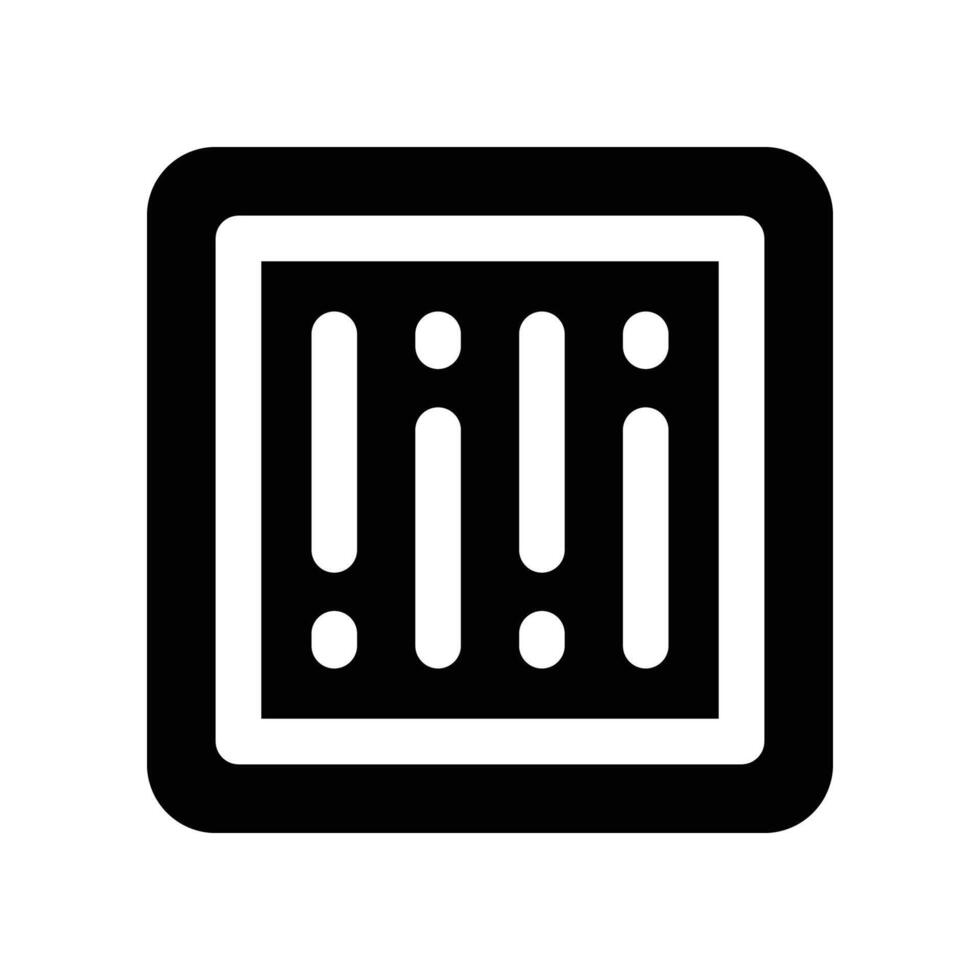 barcode icon. vector glyph icon for your website, mobile, presentation, and logo design.