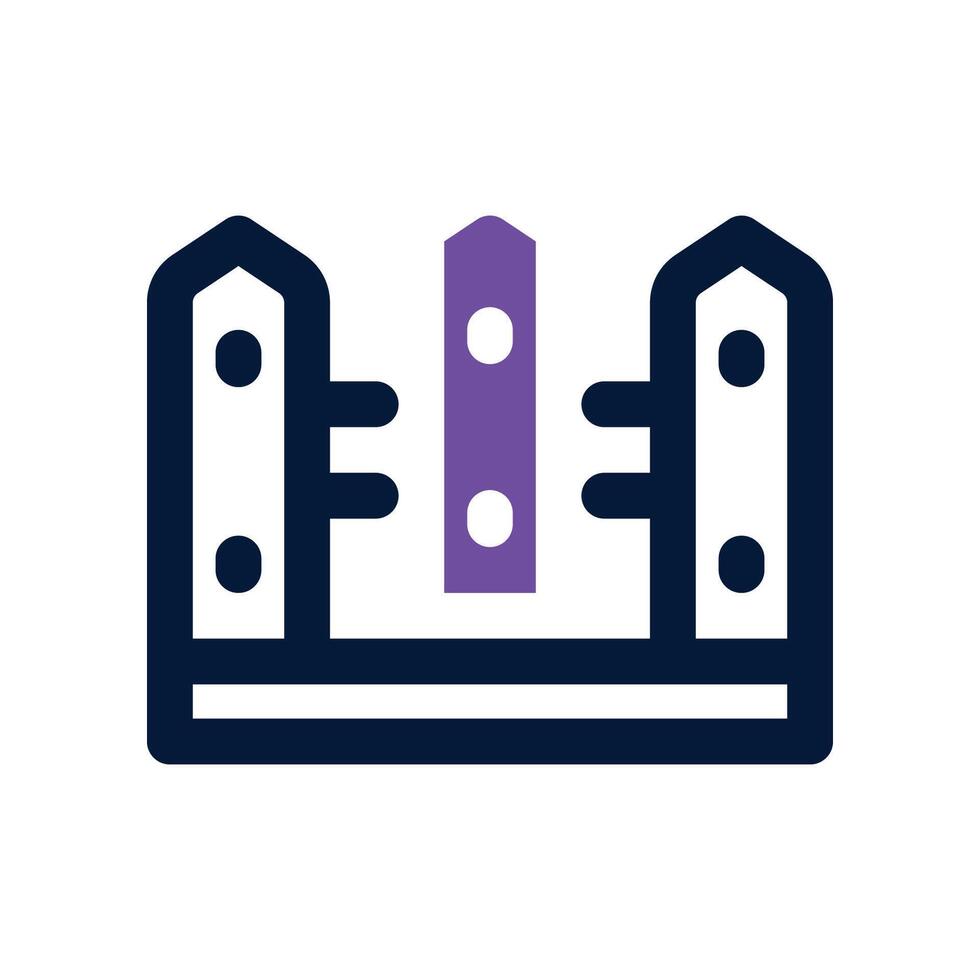 fence icon. vector dual tone icon for your website, mobile, presentation, and logo design.
