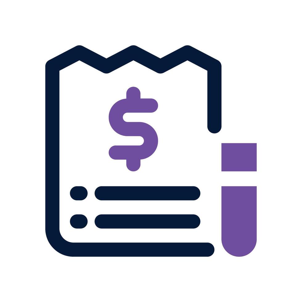 payment bill icon. vector dual tone icon for your website, mobile, presentation, and logo design.