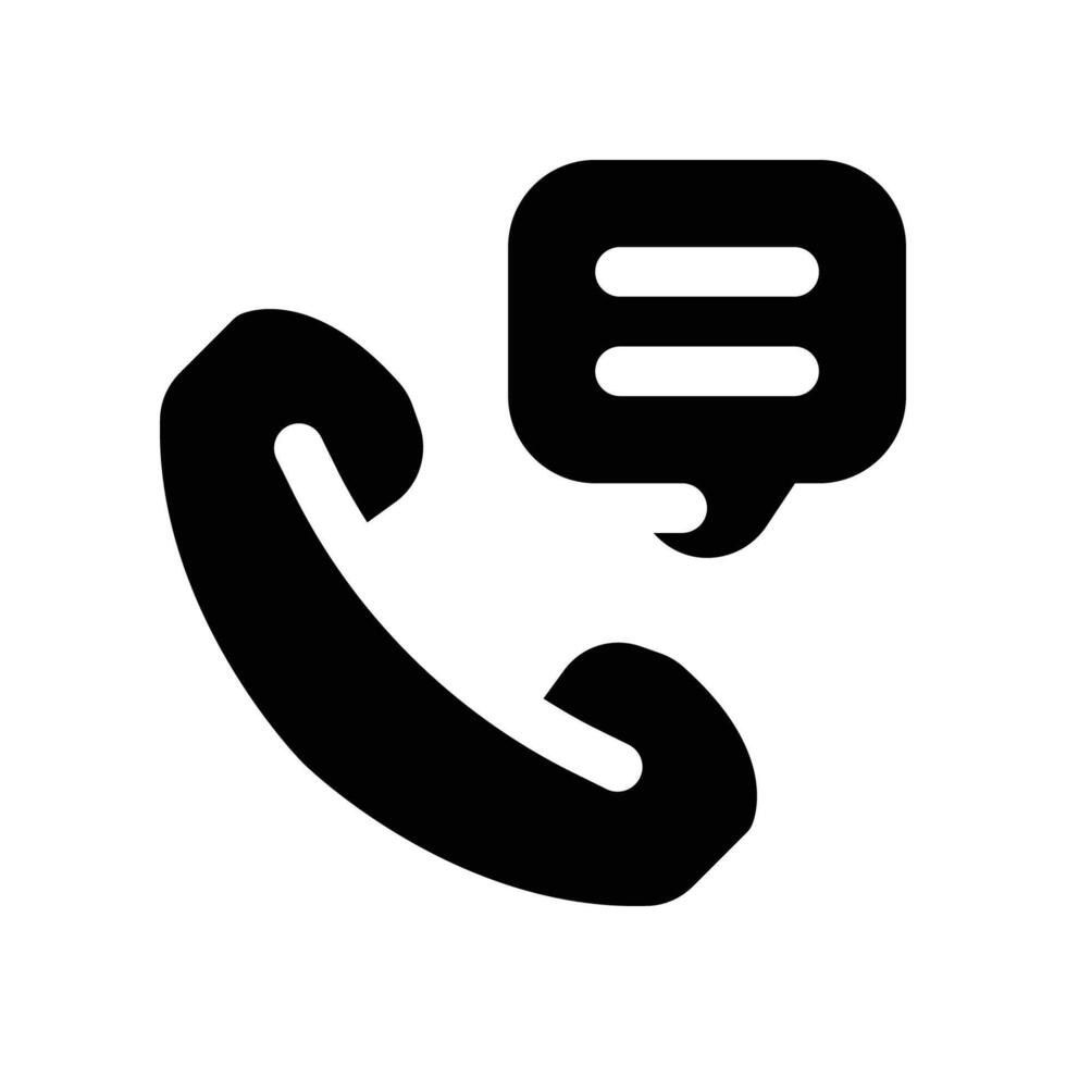 call icon. vector glyph icon for your website, mobile, presentation, and logo design.