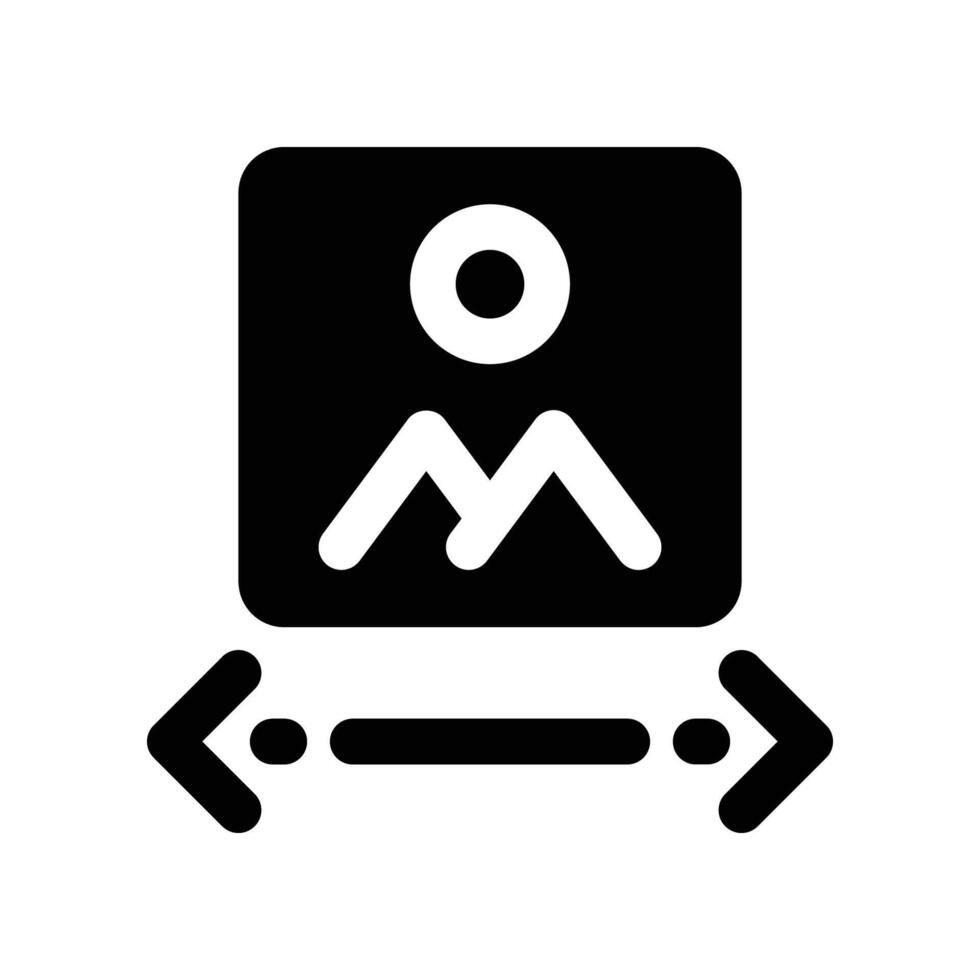image selection icon. vector glyph icon for your website, mobile, presentation, and logo design.