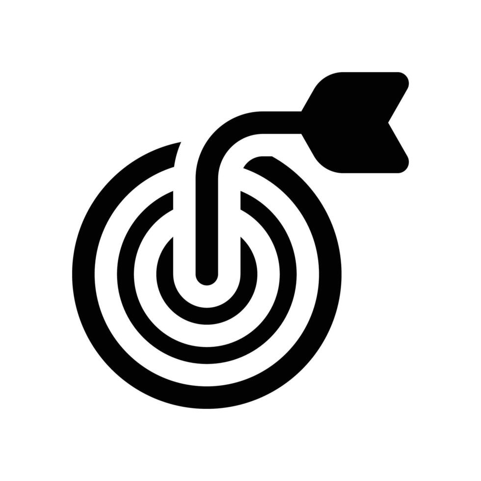 target icon. vector glyph icon for your website, mobile, presentation, and logo design.