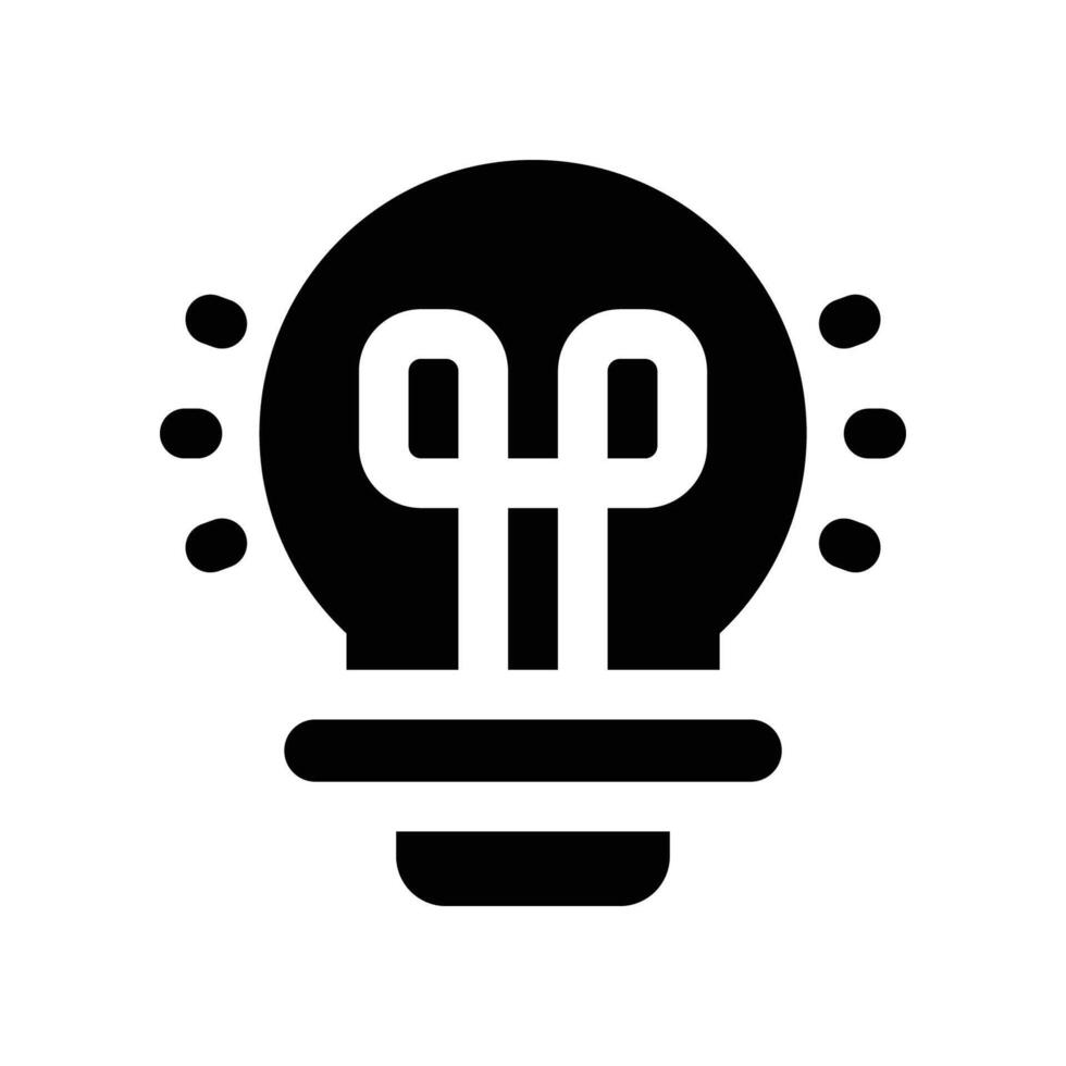 idea icon. vector glyph icon for your website, mobile, presentation, and logo design.