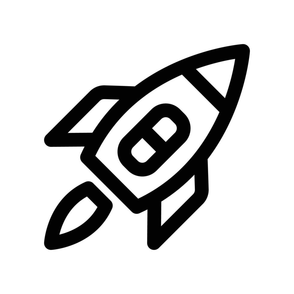 rocket icon. vector line icon for your website, mobile, presentation, and logo design.