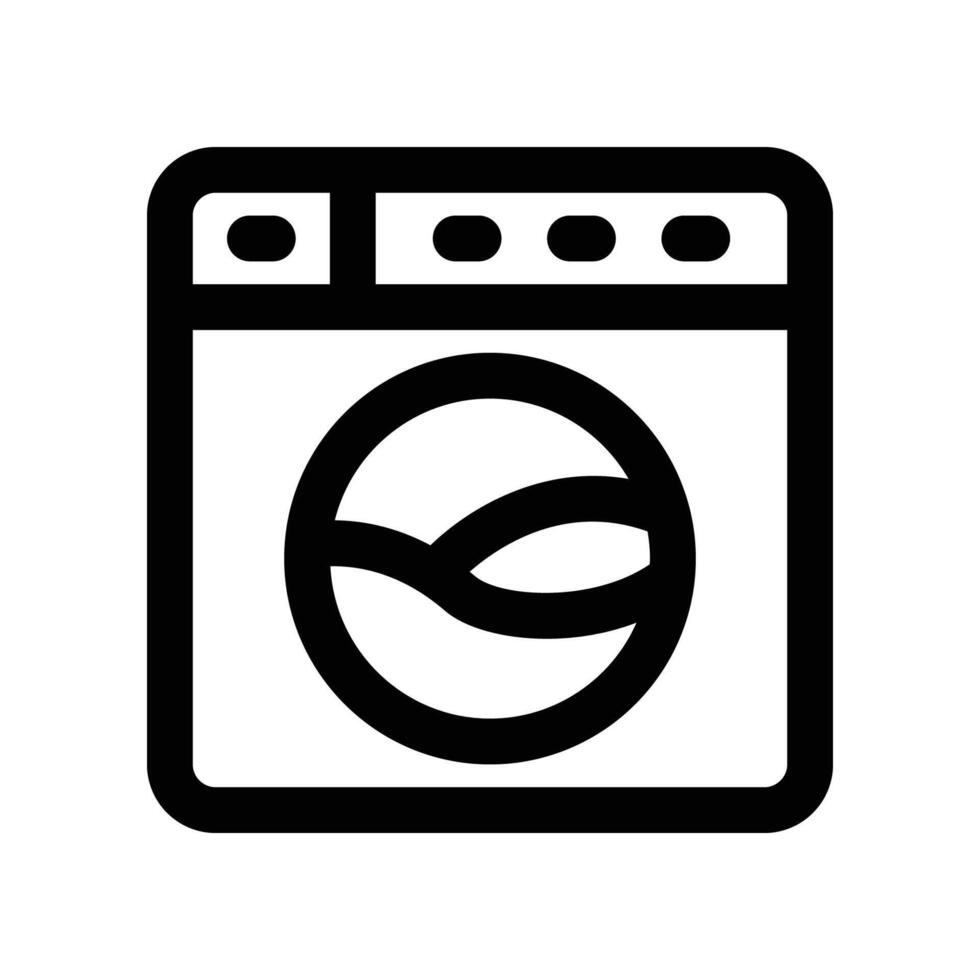 washing machine icon. vector line icon for your website, mobile, presentation, and logo design.