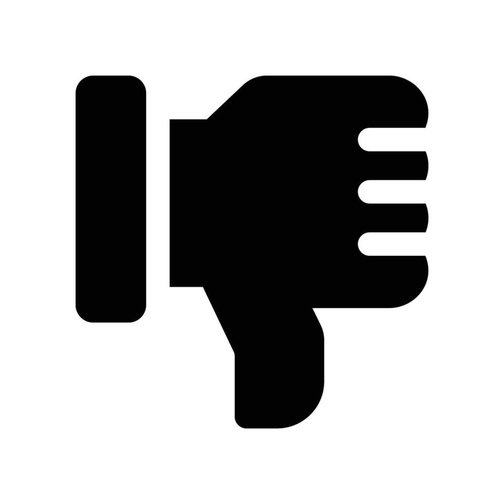 dislike icon. vector glyph icon for your website, mobile, presentation, and logo design.