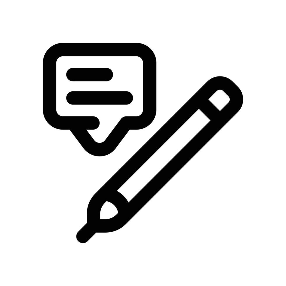 contenido escritura icono. vector línea icono para tu sitio web, móvil, presentación, y logo diseño.