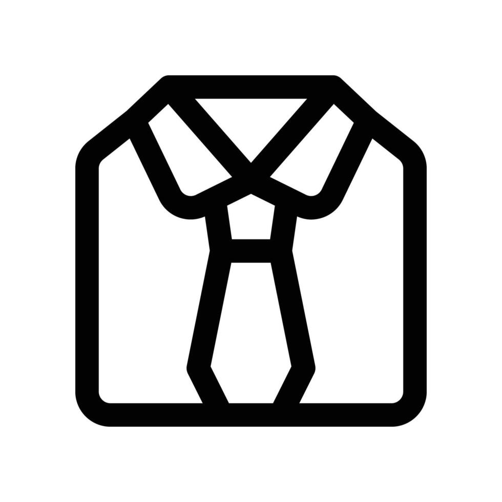uniform icon. vector line icon for your website, mobile, presentation, and logo design.