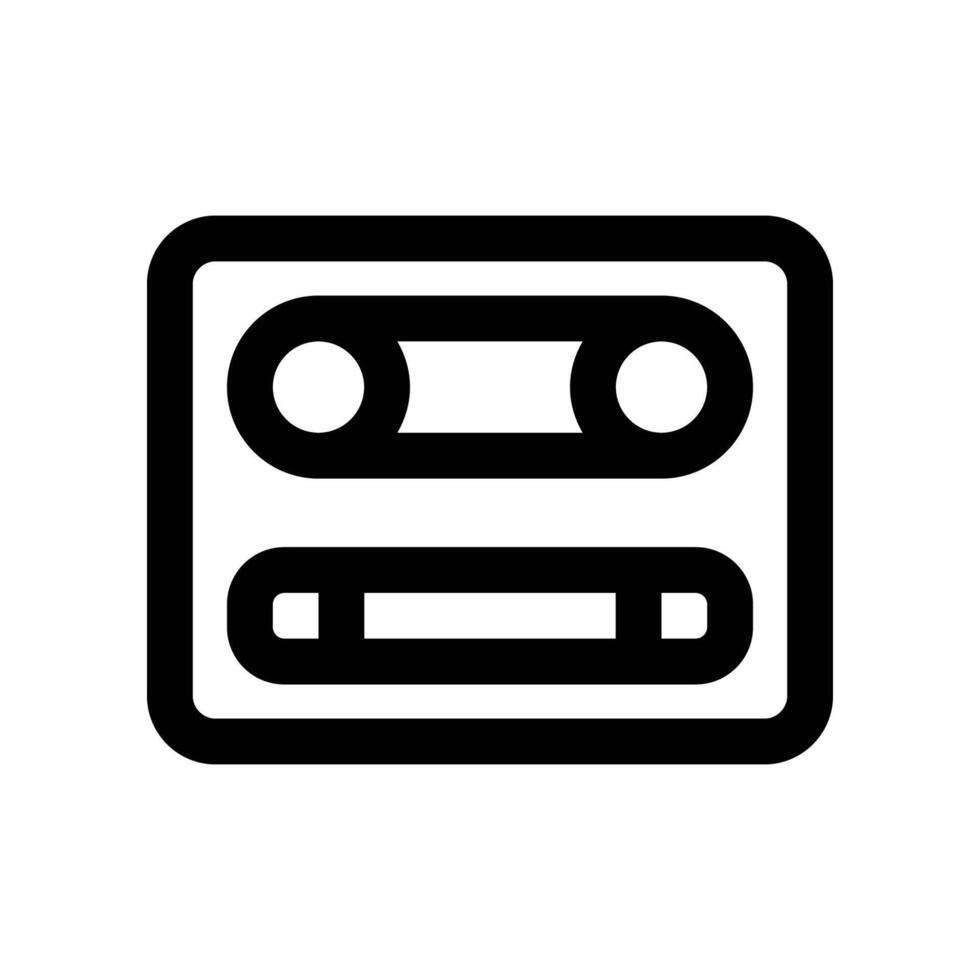 cassette icon. vector line icon for your website, mobile, presentation, and logo design.