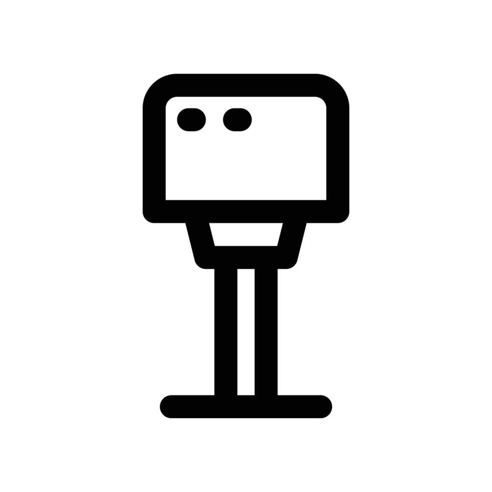 floor lamp icon. vector line icon for your website, mobile, presentation, and logo design.
