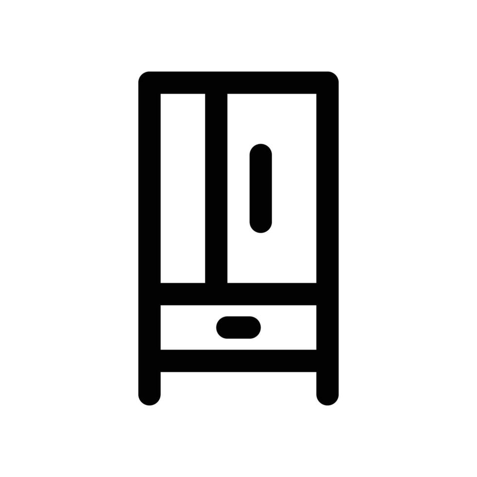 wardrobe icon. vector line icon for your website, mobile, presentation, and logo design.