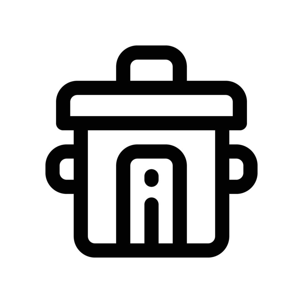 rice cooker icon. vector line icon for your website, mobile, presentation, and logo design.