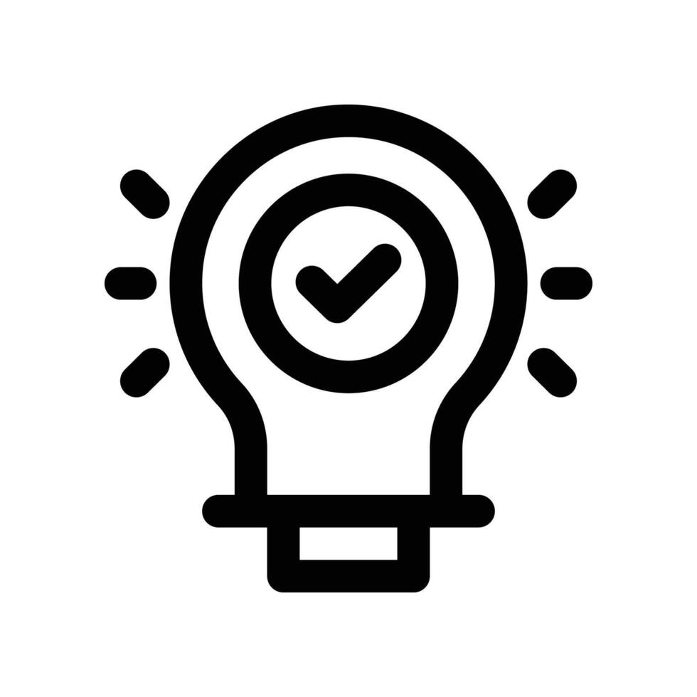 solution icon. vector line icon for your website, mobile, presentation, and logo design.