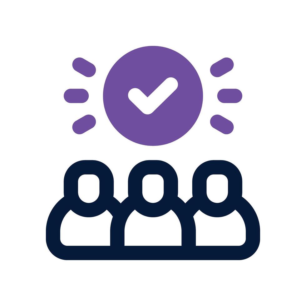team icon. vector dual tone icon for your website, mobile, presentation, and logo design.