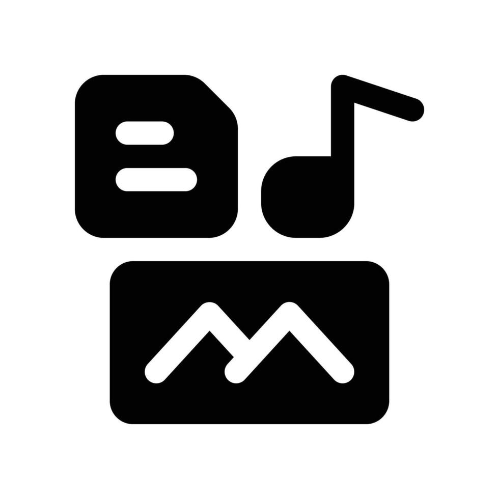 content icon. vector glyph icon for your website, mobile, presentation, and logo design.