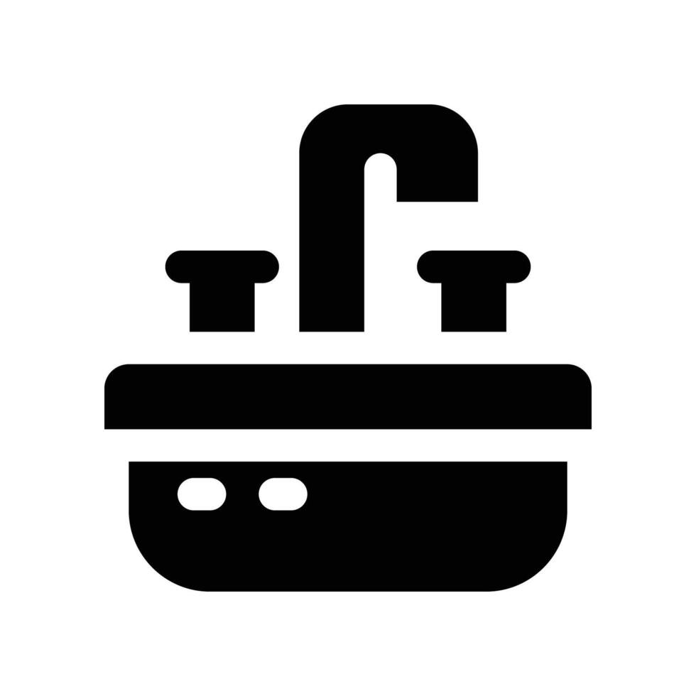 sink icon. vector glyph icon for your website, mobile, presentation, and logo design.