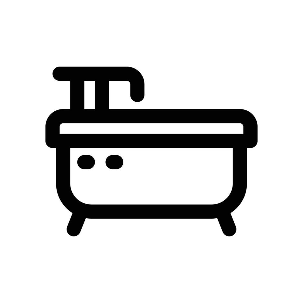 bathtub icon. vector line icon for your website, mobile, presentation, and logo design.