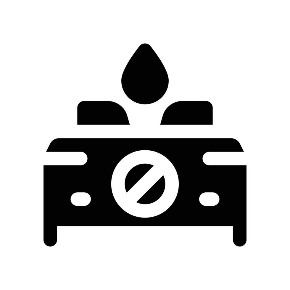 gas stove icon. vector glyph icon for your website, mobile, presentation, and logo design.