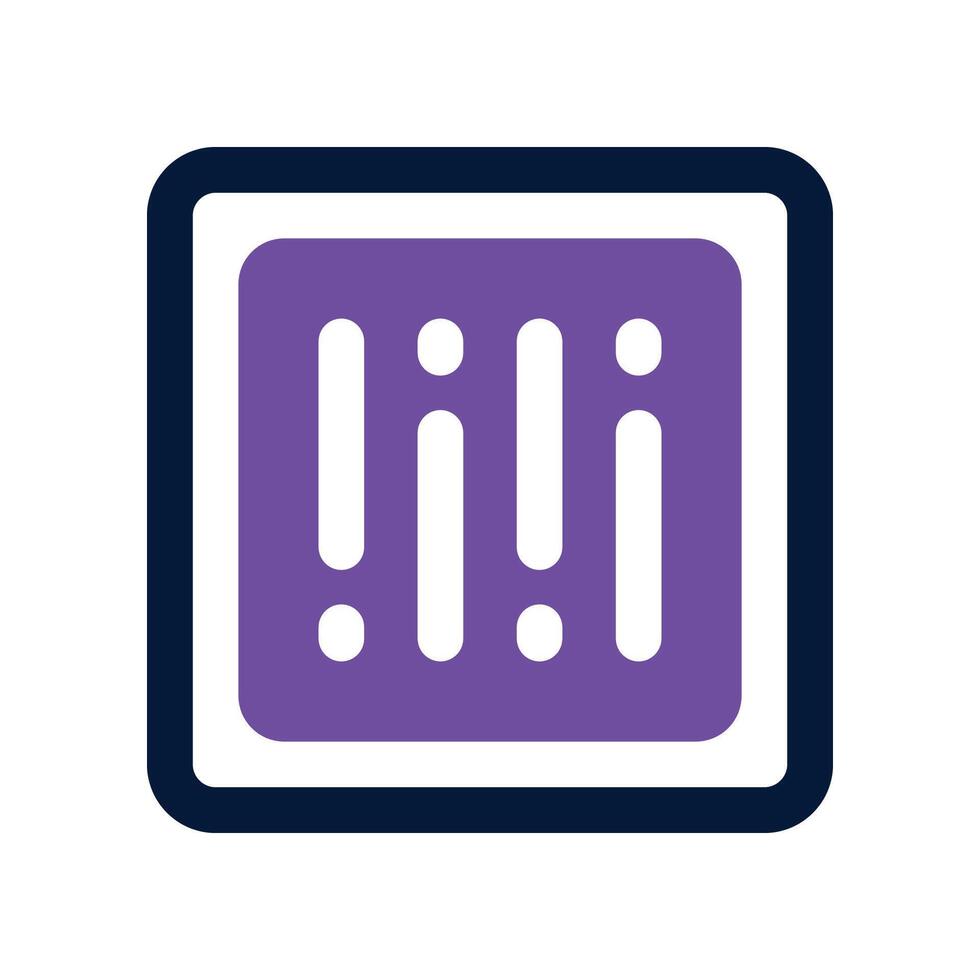 barcode icon. vector dual tone icon for your website, mobile, presentation, and logo design.